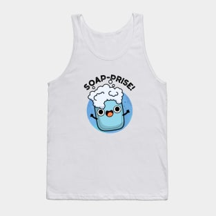 Soap-prise Cute Surprised Soap Pun Tank Top